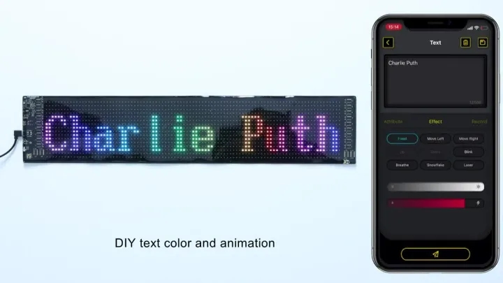 Led Module For Signboard Smart Bluetooth LED Display Screens RGB LED Module Sign Matrix Pixel ...