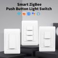 Manhot Smart Life Zigbee Smart Light Switch No Neutral Wire & NO Capacitor Required US  Wall Switches Tuya Alexa  Home lightify. 