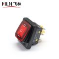 12V Waterproof ON/OFF Rectangular Switch RED Colour. 