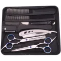 6.0'' Professional Hair Scissors Cutting Shears Thinning Hairdressing Haircut Razors Comb Set Salon Barber & Home Dropshipping. 