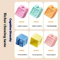 Baby Soft  Building Blocks, Silicone Chewable Hand-Grabbing Balls, Early Education Toys for Babies 6-8 Months, Toys for Children 1-3 Years Old. 