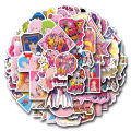 55Pcs Jem And The Holograms Stickers Jem DIY Stickers Scrapbooking Phone Luggage Skateboard Waterproof Decals. 