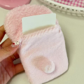 Kawaii Piano Pink Plush Card Sleeve Hangyodon Cartoon Student Campus Card Holder Star Photo Storage Bag Backpack Pendant. 