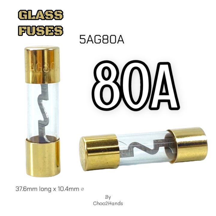 AGU fuse 80A car fuse protect car and audio system with 5ag80a 5AG glass fuse