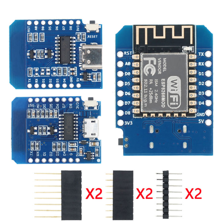 D1 Mini TYPE-C/MICRO ESP8266 ESP-12F CH340G V2 USB D1 Mini WIFI ...