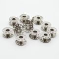 High Quality 10 Pcs Metal Bobbin Spool Sewing Craft. 