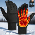 Winter Gloves for Men Women Anti-Slip Palm Warm Thermal Glove for Running Cycling Motorcycle Hiking Ski Driving Work.