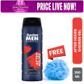 Savlon MEN After Hours Shower Gel  250ml With Free Loofah. 