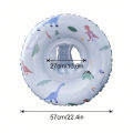 1PC Inflatable Swim Ring Pool Float Ring PVC Durable Floating Tube with Grip Handles Summer Pool Beach Relaxation. 