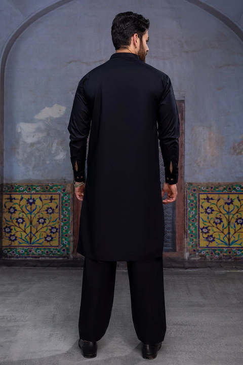 Cotton%20suit%20full%20jet%20black%20Men%20unstitched%20suit%20-%20Image%204