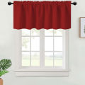 1PC, Valance Curtains Blackout Thermal Insulated Rod Pocket Window Treatment For Kitchen Living Room Bedroom Home Decoration.