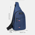 Chest Bag New Men Simple Nylon Fashion Waterproof One Shoulder Crossbody Bag. 