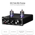 Audiophile Tube Preamplifier HIFI No Background Noise High Bass Adjustment Mini Professional Grade Preamplifier 6K4 Tube. 