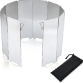 8/9/10 Plates Gas Stove Wind Shield Outdoor Camping Picnic Cooking Burner Windproof Screen Aluminum Alloy Wind Screen. 