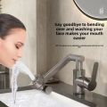 Universal Faucet Bathroom Splashproof Faucet Bathroom Countertop Basin Kitchen Hot and Cold Tap Faucet Accessorie Mechanical Arm. 