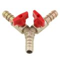 Gas joint 3 way T with valve control. 