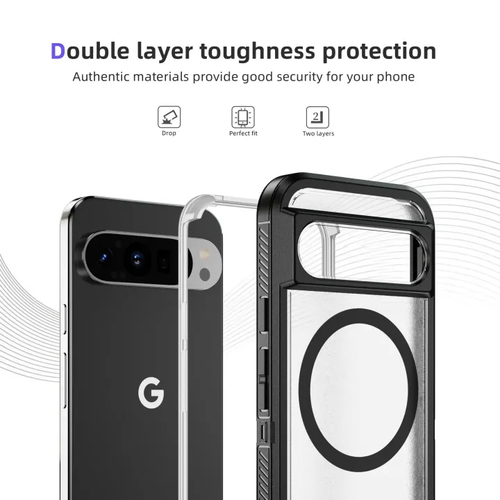 Matte%20Magnetic%20Phone%20Case%20for%20Google%20Pixel%209%20Pro%208%20Pro%208A%20PC%20Frame%20+TPU%20Back%20Cover%20Double%20Layer%20Toughness%20Protection%20Armor%20Cases%20-%20Image%204