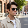 New Small Square Sunglasses - Stylish Metal-framed Sunglasses Driving Car Sunglasses1008. 