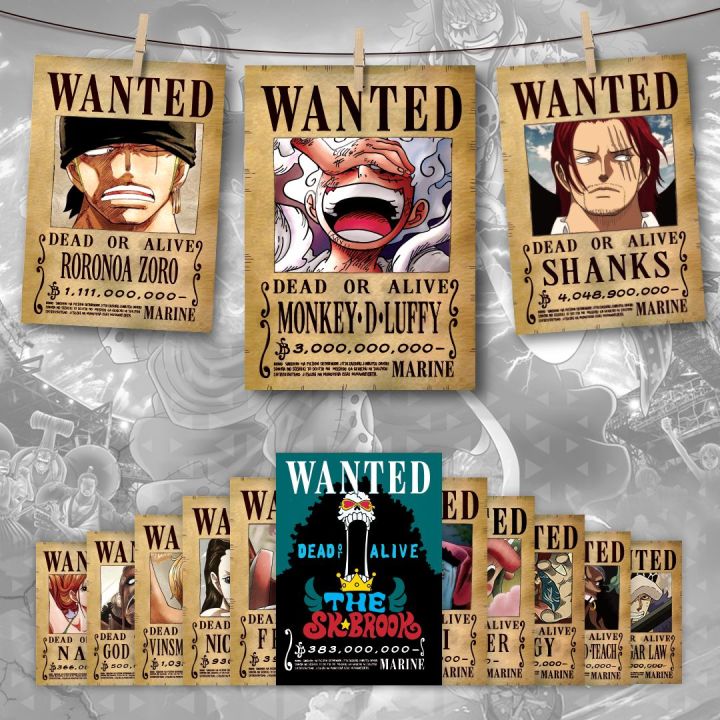 One%20Piece%20Anime%20Bounty%20Wanted%20Poster%20Of%20Straw%20Hat%20Crew,%20Law%20and%204%20Current%20Emperors%20Yonko%20(Premium%20Quality%20No%20Blurred%20Image)%20Wanted%2014%20Poster%20Set%20-%20Image%203