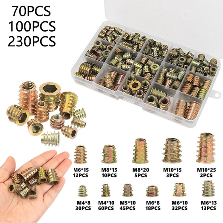 SeroNi 10-100pcs M3 M4 M5 M6 M8 Hammer Head T Nut Drop in Fasten Connector Slide Nut