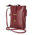 Women PU Crossbody Bucket Bag Faux Leather with Buckle for Work and Travel. 