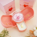 Surprise Flower Jewelry Box - Mysterious Unboxing with Rose Gold Dried Flowers & Hidden Love Drawer - Luxury Birthday Gift for H.