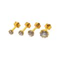 Get the Pure 22 Karat Gold Nose Pin/Kokka/Koka/Nose Ring/Nathli/Nathni with 1 Stone for Ladies/Womens/Girls. 