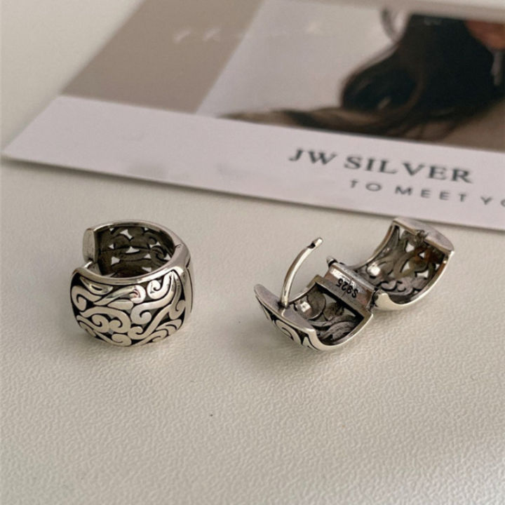 925%20Sterling%20Silver%20Lucky%20Character%20Hollowed%20Out%20Cloud%20Earring%20for%20Women%20Ethnic%20Retro%20Jewelry%20%20-%20Image%203