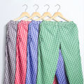 Pajama Pants Men's Pants Pure Cotton Home Pants Thin Summer Loose Plaid Cotton Home Pants Spring & Fall Air-Conditioned Pants. 