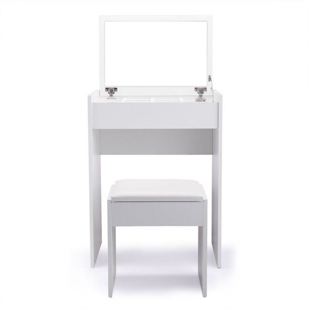 HRJ%20MART%20Vanity%20Dressing%20Table%20with%20Flip%20Top%20Mirror%20and%20Hidden%20Storage%20Box,%20dressing%20table%20organizer,Makeup%20Vanity%20Table%20Writing%20Desk%20with%20Cushioned%20Stool,%20White%20by%20dream%20decor%20-%20Image%203