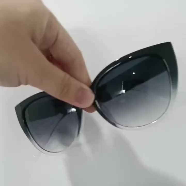 Fashion Cat Eye Sunglasses Women Brand Desginer Sun Glasses Gradient Simple Wide Leg Design Unisex Cateye Female Shades UV400