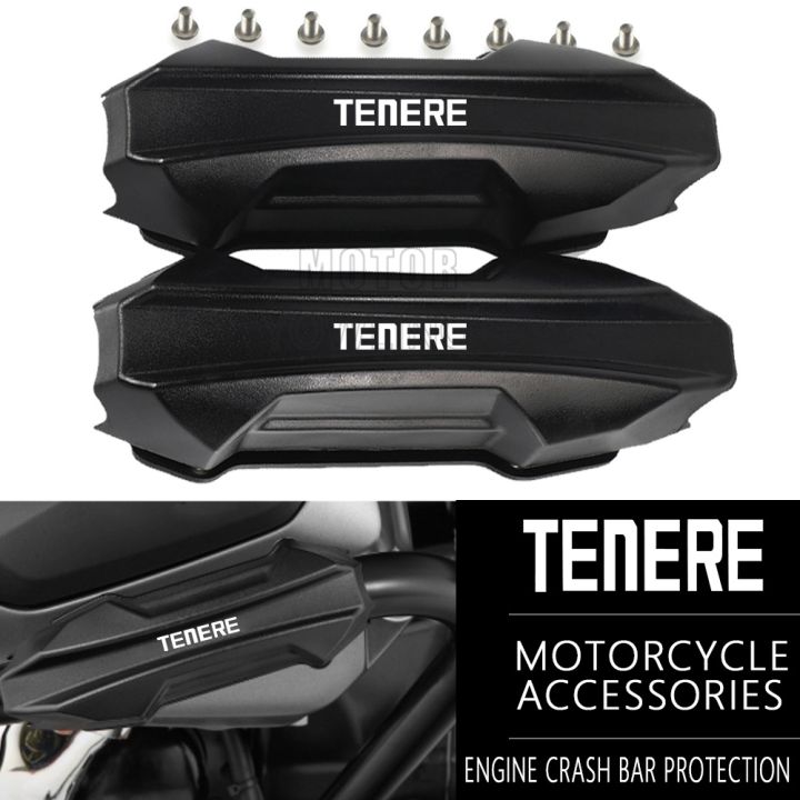 For YAMAHA Tenere 700 1200 Tenere700 T7 2019-2022 2023 2024 Motorcycle 25mm Crash Bar Bumper Engine Guard Block Protection Cove