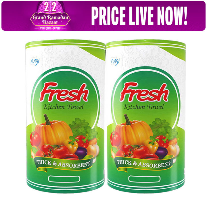 Fresh Kitchen Towel Tissue (Twin Pack)