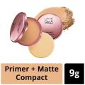 Lakme 9 to 5 Primer + Matte Powder Foundation Compact, Rose Silk, 9 g. 