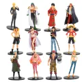 HIgh Quality Cheap Sale Anime One Piece Luffy Zoro Nami Sanji Franky Shanks Boa Kids Figures Pvc Model Toys 16-18cm.