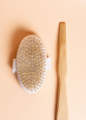 Bamboo Dry Brush - Detox Dry Body Brush with a Long Detachable Handle. 