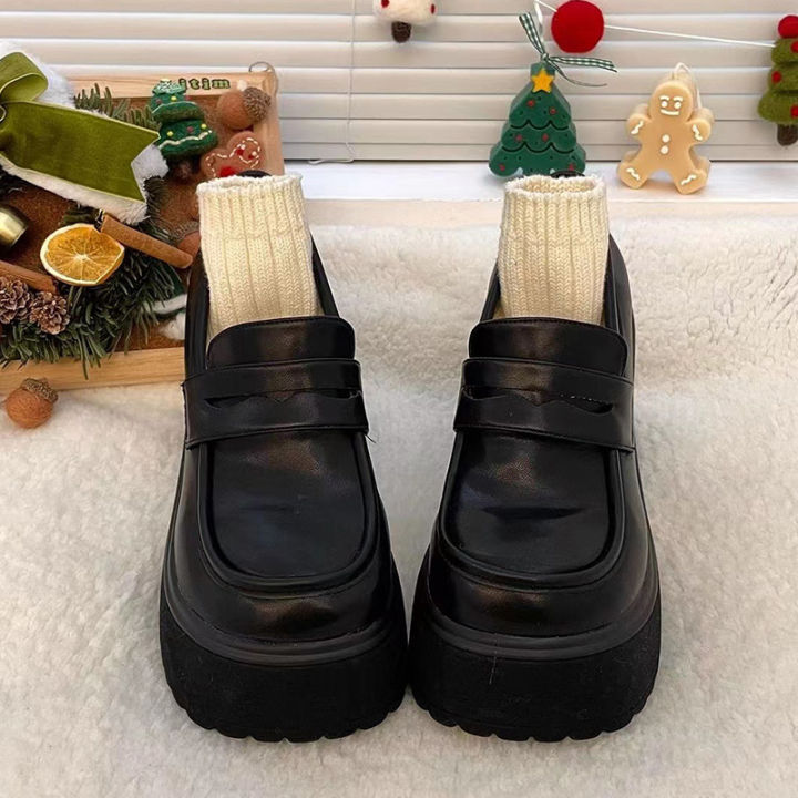 women's%20thick%20soled%20shoes%20Hot%20Sale%20Women%20Retro%20Pumps%20High%20Heels%20Fashion%20comfort%20Loafers%20Woman%20Uniform%20Mary%20Jane%20Shoes%20Ladies%20%EF%BB%BF%20-%20Image%203