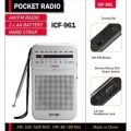 VIKEFON Portable AM FM Pocket Radio Two Band Mini Radio with Headphone Jack 2 *AA Battery Powered Crystal Radio for Home Outdoor. 