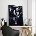 The Famous American Rapper Eminem Classic Anime Poster Fancy Wall Sticker for Living Room Bar Decoration Decor Art Wall Stickers. 