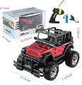 1:20 Scale Remote Control Car, Non-Slip Off-Road Toy Car with Friction Powered Wheels & Openable Doors, RC Jeep Toy for Kids & Children. 