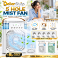 Portable Air Conditioner Fan,900ML Personal Air Conditioner with Ice Tray,5in1 Timming Evaporative Air Cooler,Cooling Fan with 7 Colors Light, 5 Sprays,3 Speeds,Ac Fan for Small Room,Office,Car,Camp. 