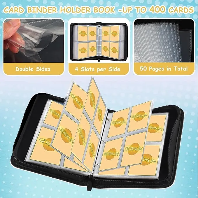4-Pocket%20Card%20Binder%20(400%20Cards)%20%E2%80%93%20Carbon%20Fiber%20PU,%20Black/Blue%E2%80%8B%E2%80%8B%20%20Professional%20storage%20for%20%20TCG%20&%20gaming%20cards.%20Collector's%20-%20Image%205