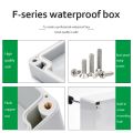 ABS Plastic IP66 Waterproof Junction Box, with Grey Cover and Transparent Cover as an Option.