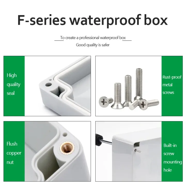 ABS%20Plastic%20IP66%20Waterproof%20Junction%20Box,%20with%20Grey%20Cover%20and%20Transparent%20Cover%20as%20an%20Option%20-%20Image%202