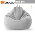 OTAUTAU Cotton Linen Bean Bag Cover without Filler Floor Corner Lazy Beanbag Chair Pouf Salon Ottoman Puff Lounger Sac DD002. 