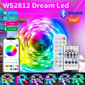 Tuya LED RGB Strip Light Smart Wifi RGBIC Dream color Ribbon Lighting USB 5V WS2812B Addressable Light Lamp Support Alexa  lightify. 