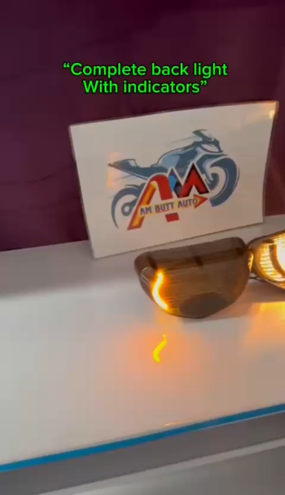 Fancy LED DRL Back Light black for 70cc Bike/CD 70 modified light
