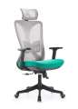 Computer Desk Chair Comfy, Gaming Chair, Office Chair with Lumbar Support, Mesh Office Chairs with Headrests, Desk Chair for Long Hours (Black Silver). 