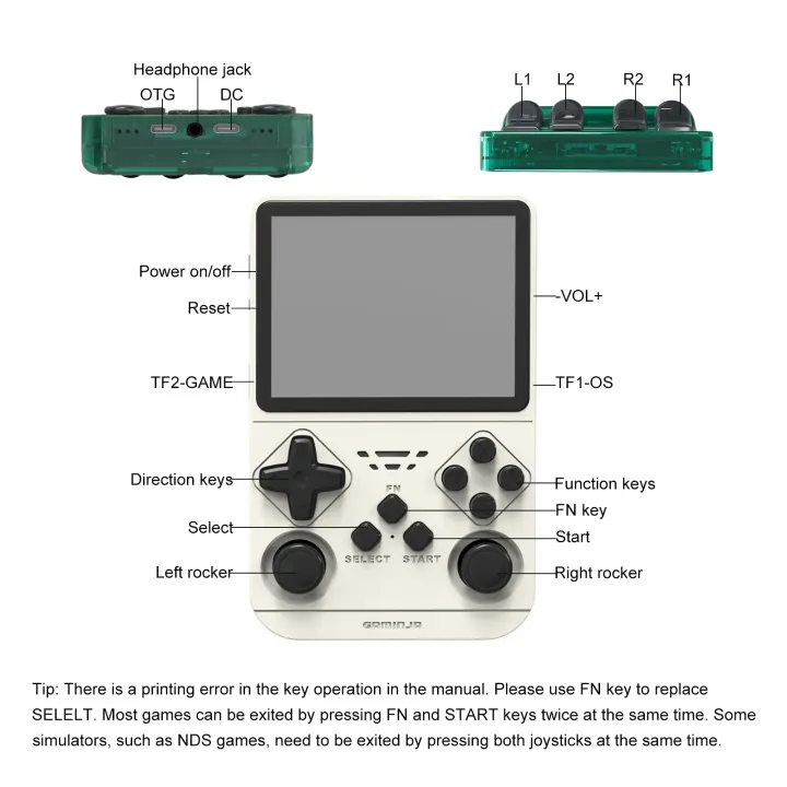 GAMINJA%20New%20Open%20Source%20Retro%20Handheld%20Video%20Game%20Console%20Buit%20in%2064GB%20Card%20Emulator%20for%20PS1/PSP/DC/N64/SS%203.5%20Inch%20IPS%20Screen%20-%20Image%206