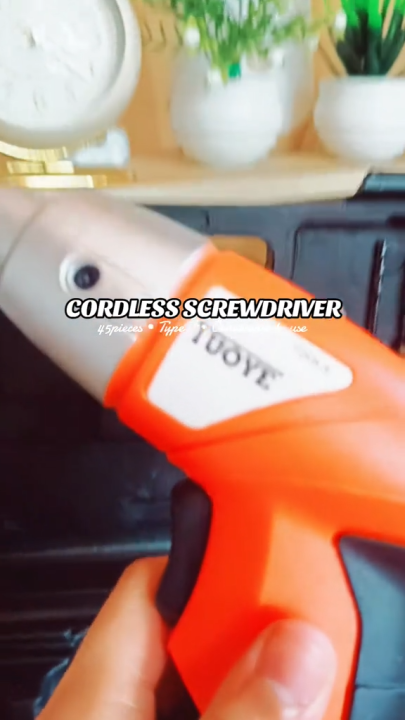 Electric Screwdriver 45 PCS Rechargeable Cordless Set 4.8V Power Drill Bit Kit